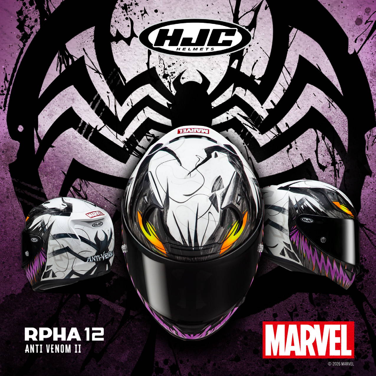 RPHA 12 ANTI-VENOM II MARVEL – HJC HELMETS EUROPE